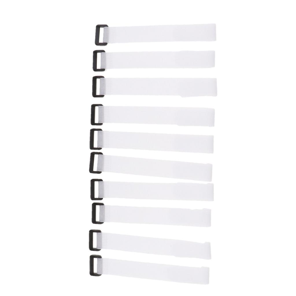 10 Pcs Multi-use Fishing Rod Belt Bands Ties Straps Magic Sticker for Fishing Rod, Luggage, Bags, Cable
