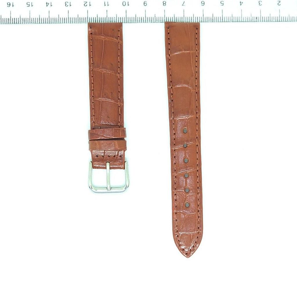 Dây Đeo Đồng Hồ Da Cá Sấu 18mm Màu Nâu E1-323052171909