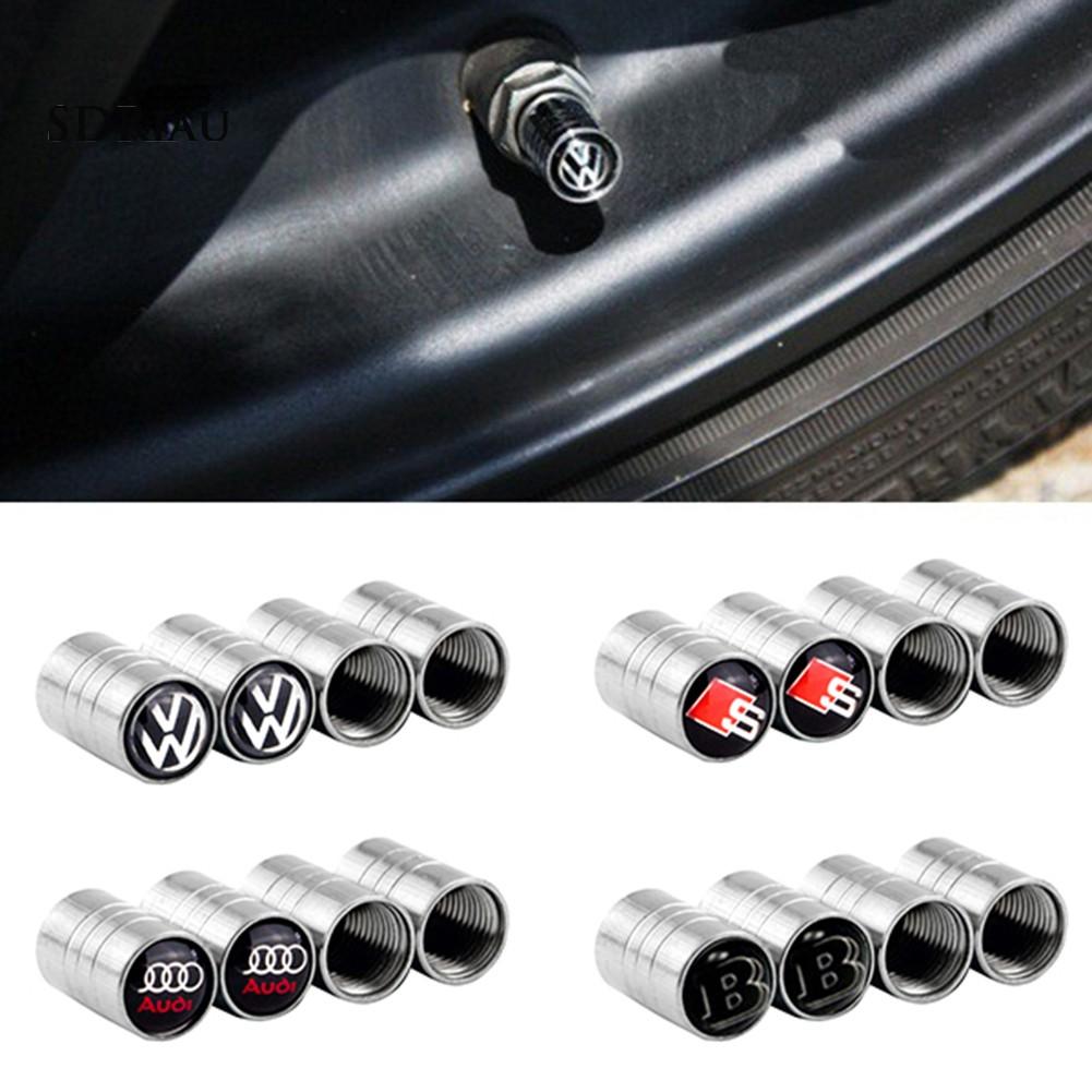4 nắp Van khí bằng đồng cho lốp xe hơi Volkswagen VW BMW Benz