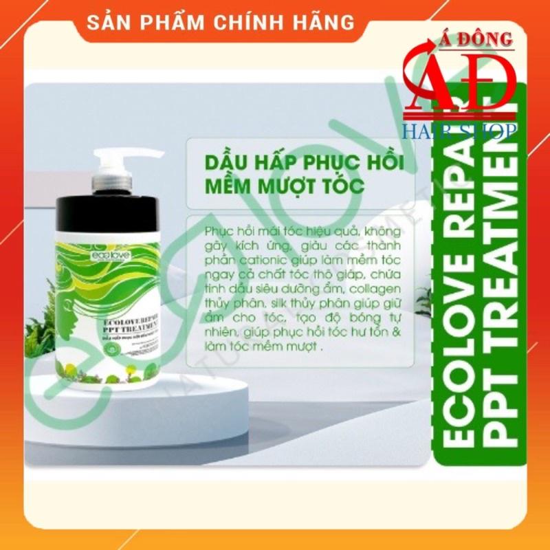 BỘ DẦU GỘI HẤP Ủ TÓC HÀN QUỐC ECOLOVE NATURAL PHỤC HỒI SIÊU MƯỢT 1000ML