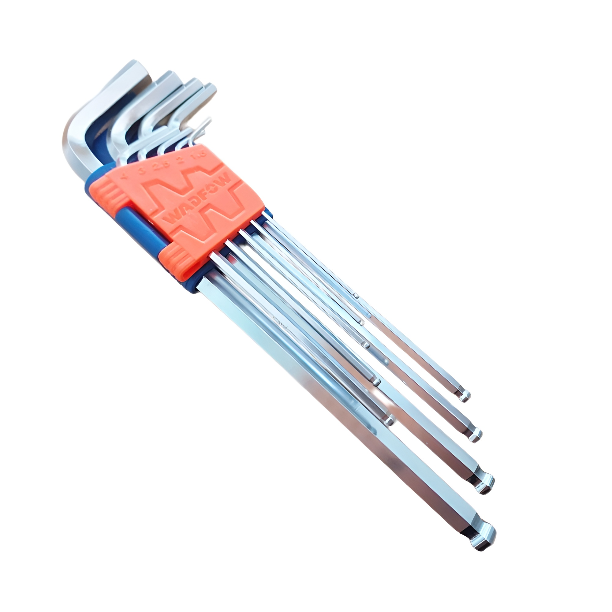 BỘ 9 CHÌA LỤC GIÁC BI TRÒN DÀI 1.5-10MM WHK2292 WADFOW - HÀNG CHÍNH HÃNG