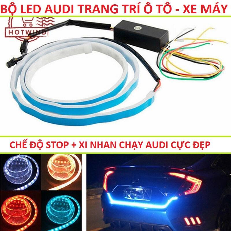 DÂY LED CHẠY AUDI CHO Ô TÔ XE MÁY 1,2M NHIỀU HIỆU ỨNG + CHẾ ĐỘ XI NHAN AUDI CỰC CHẤT