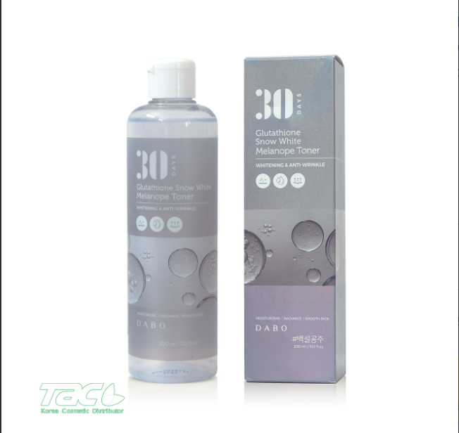 Nước hoa hồng Glutathione dưỡng trắng da, chống nhăn nâng cơ ngừa thâm nám - DABO Glutathione Snow White Melanope Toner 300ml