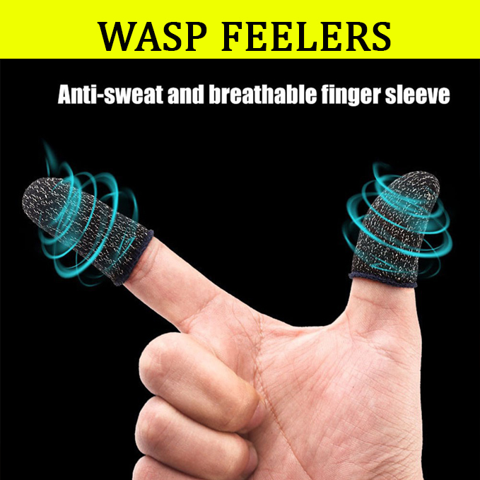 Bao tay chơi game cảm ứng Wasp Feelers găng tay chống mồ hôi, chống trượt - 1 ngón lẻ no box