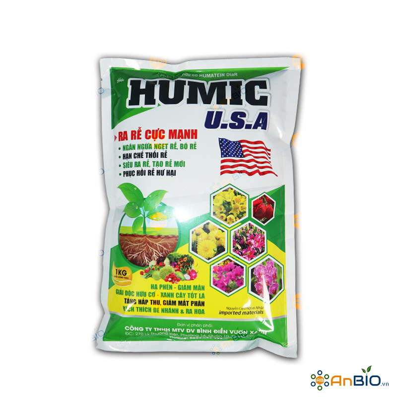 Phân hữu cơ HUMIC U.S.A | SIÊU RA RỄ, TẠO RỄ MỚI - Gói 1Kg