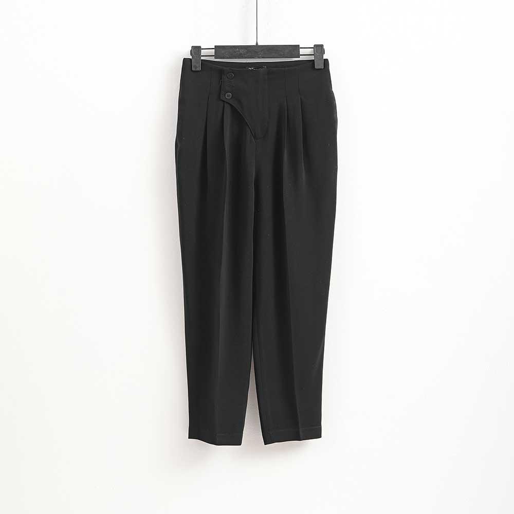 Quần nữ công sở thanh lịch, vạt chéo 3 cúc, chất chéo Hàn cao cấp TK Fashion - QK431
