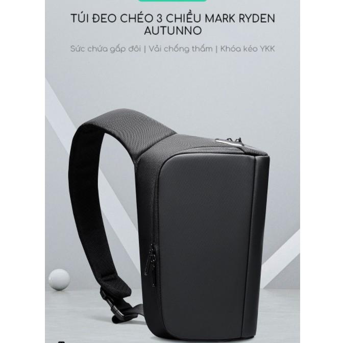 Túi đeo chéo Mark Ryden – AUTUNNO nam chất liệu vải Oxford chống thấm nước.