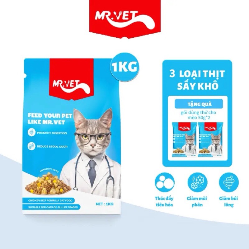 MR.VET CHO MÈO TỪ 1 THÁNG TUỔI 1KG