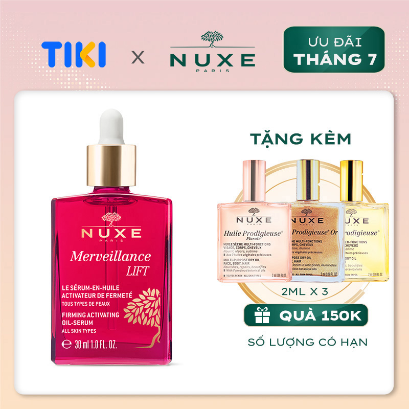 Tinh chất dầu vi tảo chống lão hóa và làm săn chắc da NUXE Merveillance LIFT Firming Activating Oil-serum 30ml