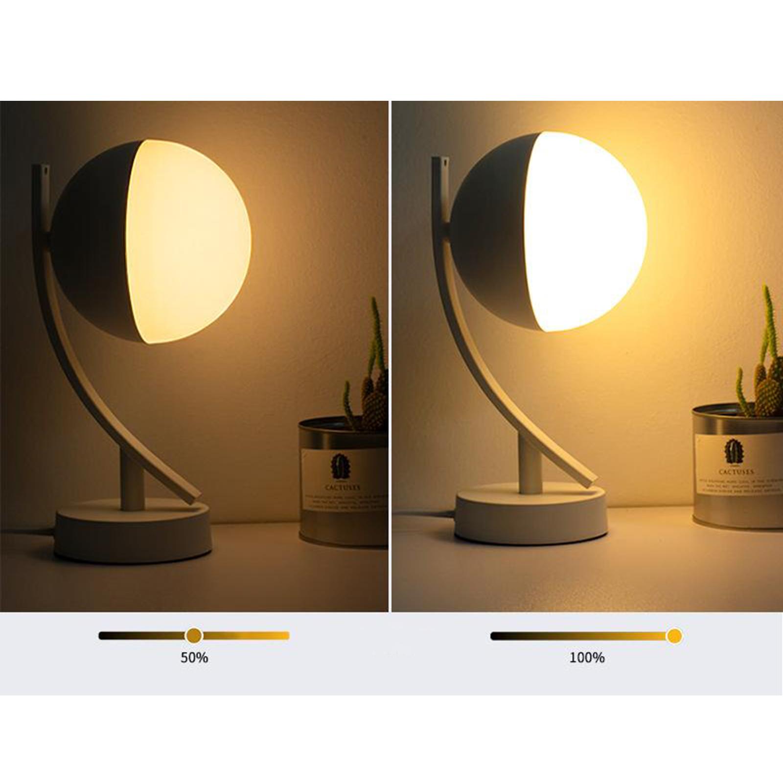 LED Voice Control Desk Lamp Bedside Table Light Eye-Caring Reading Lamp