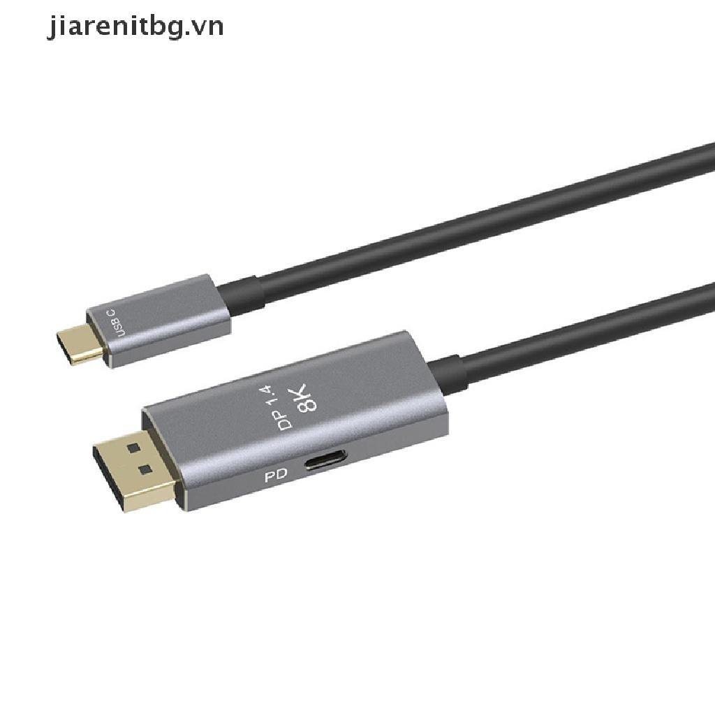 JJ USB C to DisplayPort 1.4 8K Cable USB-C PD 8K@60Hz Thunderbolt 3 to DisplayPort JJ