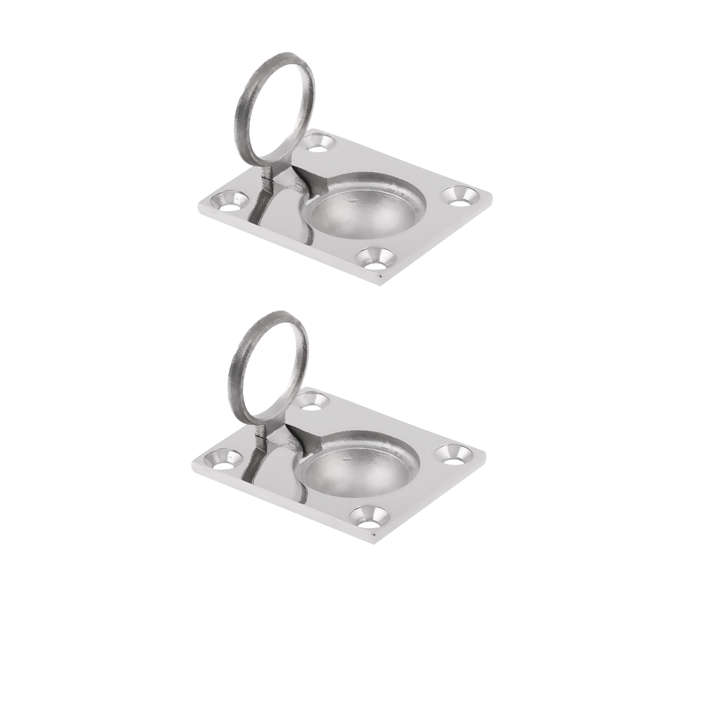 2x Flush Lift / Pull Handle 48 x Boat Marine Stainless Steel