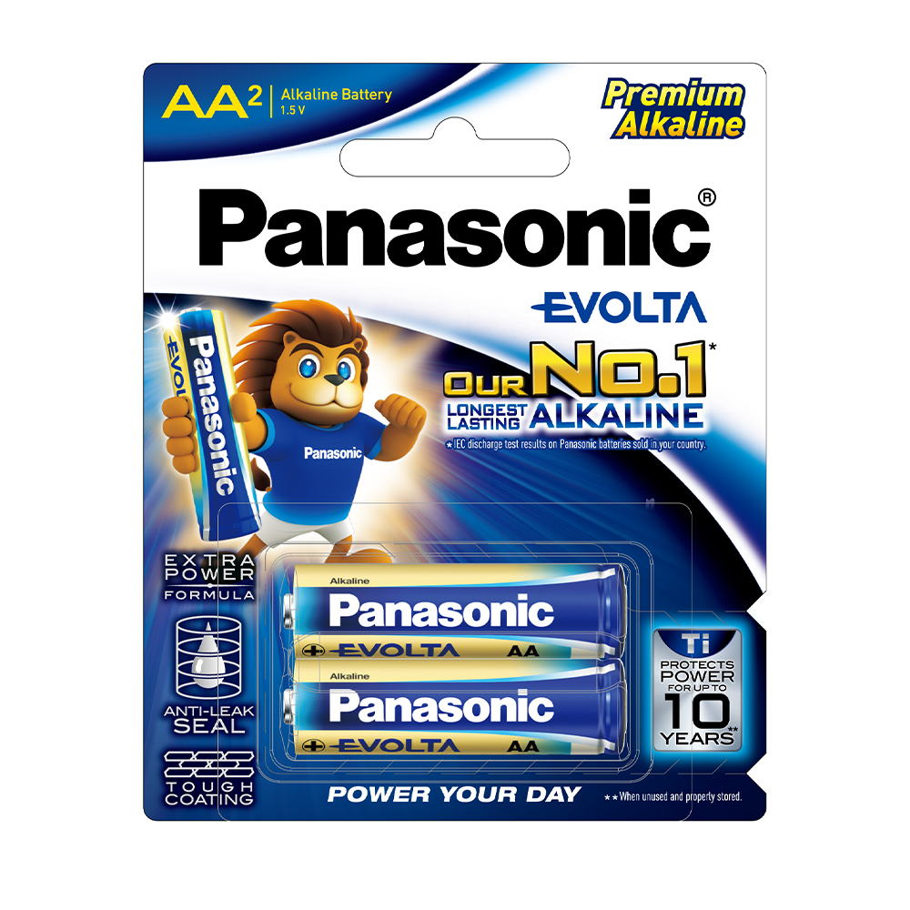 Hình ảnh Vỉ Pin Evolta cao cấp Panasonic AA LR6EG/2B-V (2 viên) – Hàng Chính Hãng