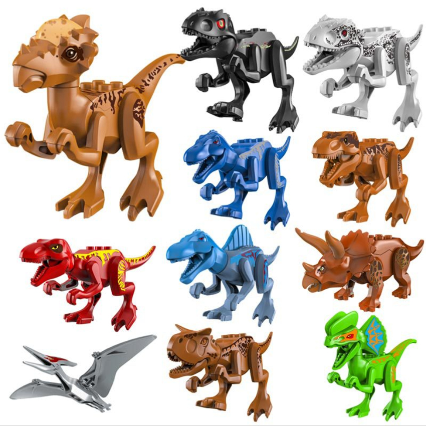 Đồ chơi lắp ráp 12 mô hình Khủng Long Dinosauria (6x12 cm) nhựa nguyên sinh an toàn cho bé