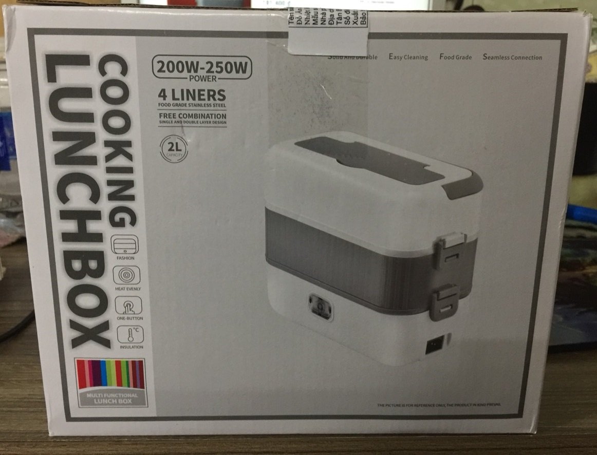 Hộp Cơm Hâm Nóng 2 Tầng 4 Ngăn Bucook DFH-C02 Dung Tích 2l 200W