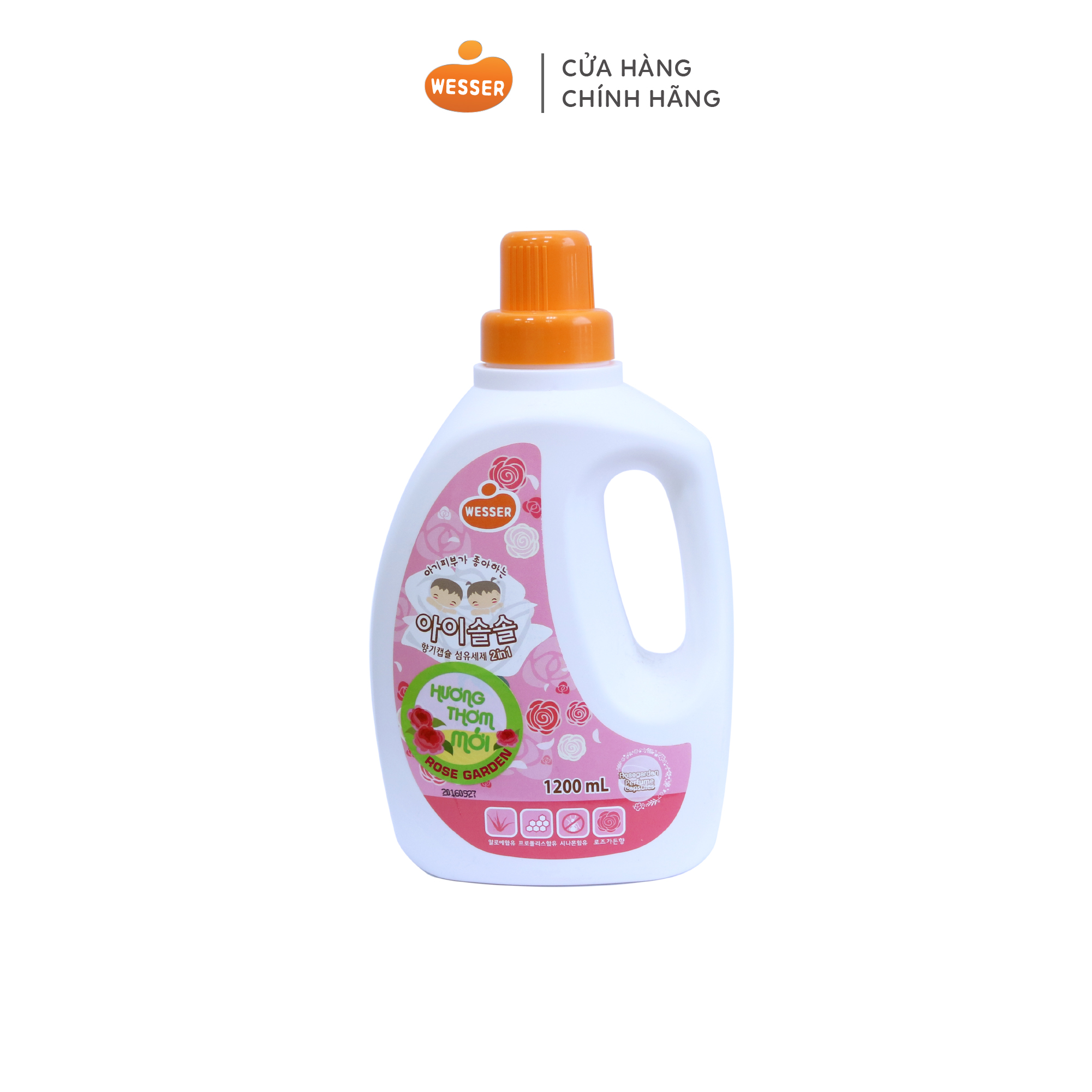 Nước giặt xả Wesser (2in1) RoseGarden - 1200ml