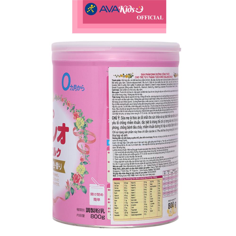 Sữa Bột Glico Icreo Số 0 800g - Hàng chính hãng - Hàng Chính Hãng