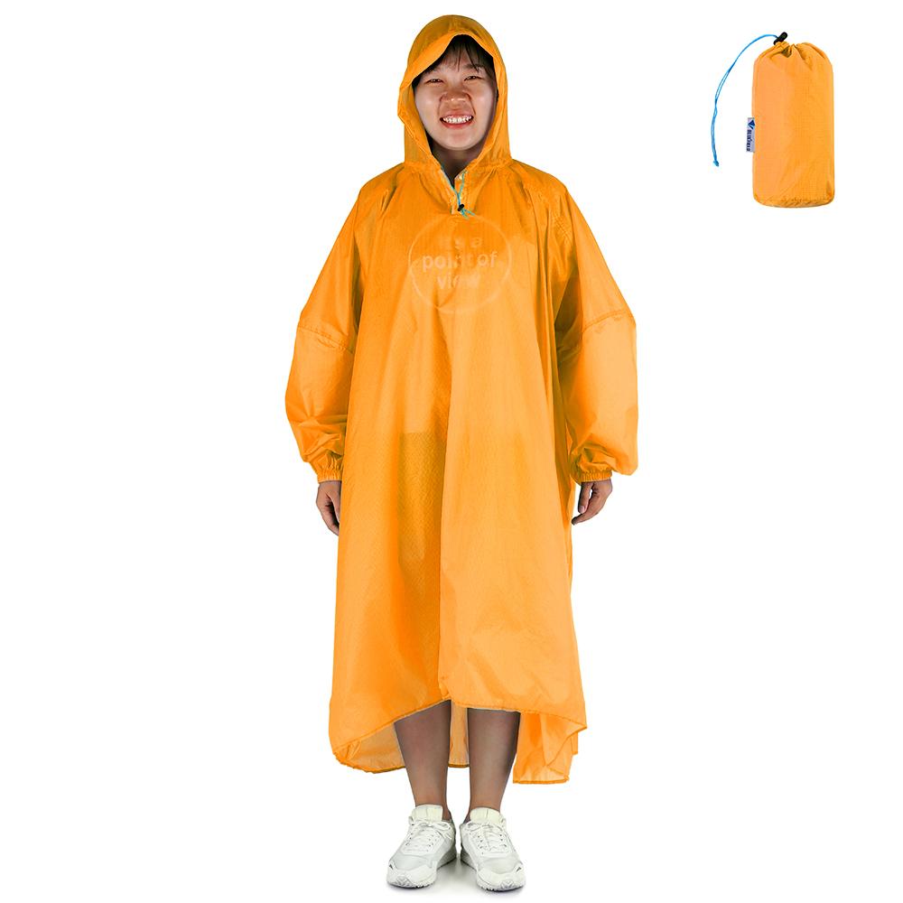 Áo mưa Nylon với Đường khâu kép và phủ silicone để chống nước hoàn hảo, mềm mại, có mũ trùm đầu