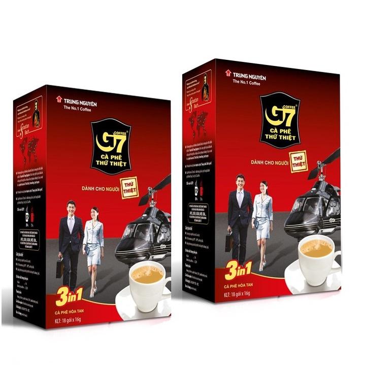 Cà Phê Sữa Hòa Tan Trung Nguyên Legend G7 3in1 (Hộp 18 gói)