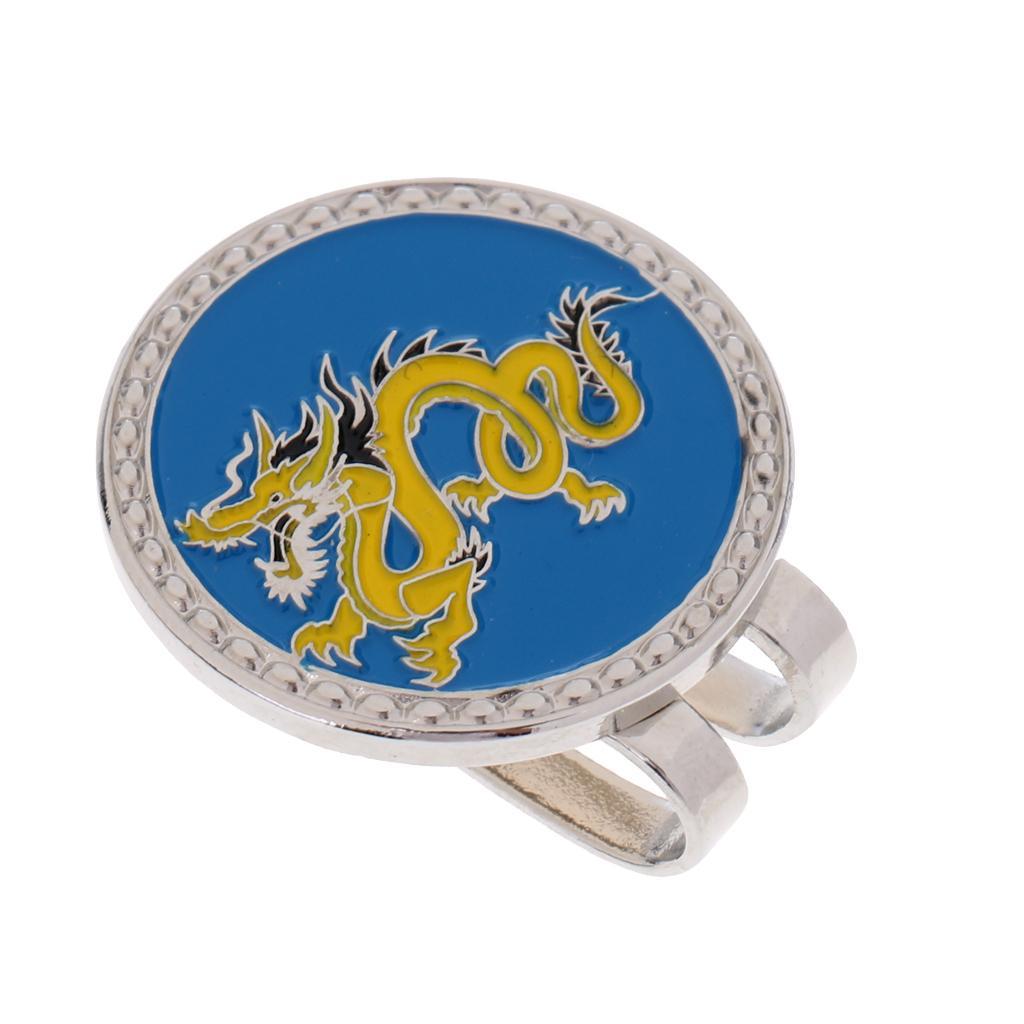 2xGolf Hat Clip with Golf Ball Marker Chinese