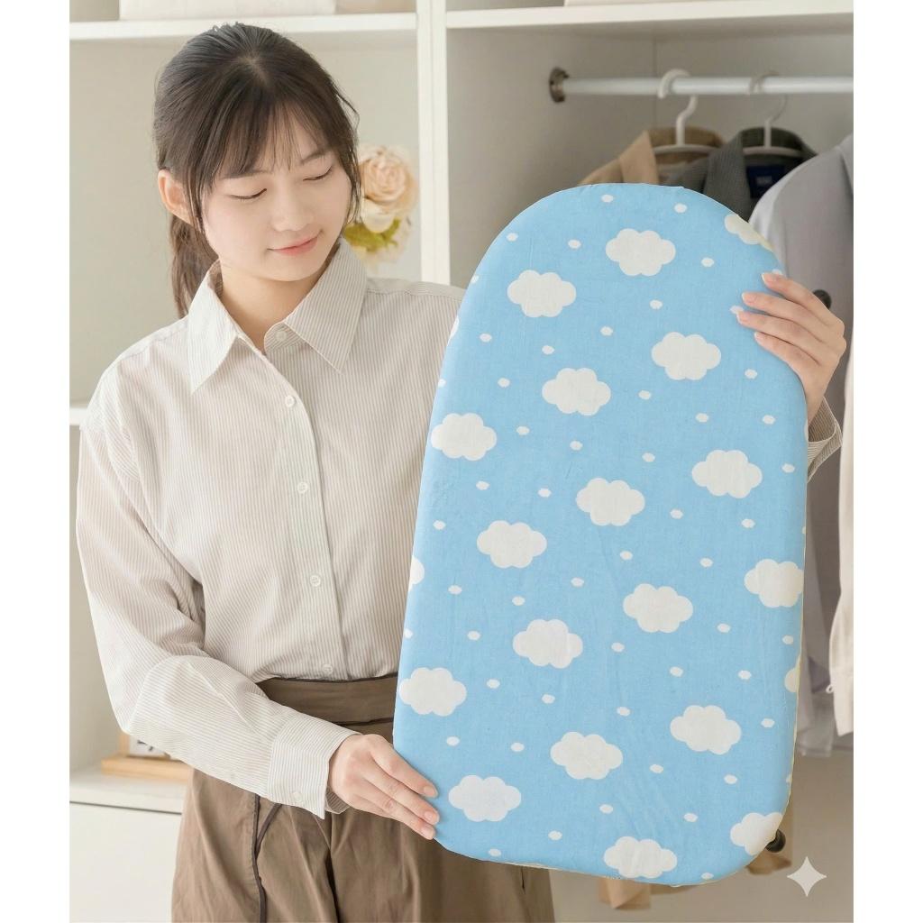 Bàn Ủi Quần Áo Gấp Gọn Lót Vải Chống Bỏng, Cầu Để Là Khô Quần Áo Dáng Ngồi Tiện lợi -mầu ngẫu nhiên