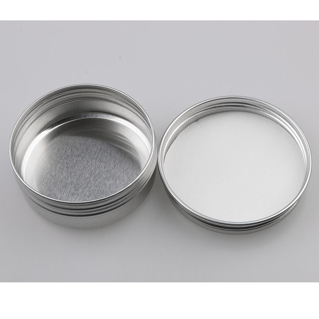 Lô 12 Nhôm Tròn Nắp Vặn Đựng Mỹ Phẩm Son Dưỡng Môi Hộp Thiếc Đựng
