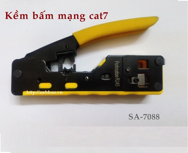 Kìm bấm mạng đa năng, bấm thường, xuyên thấu Cat5, cat6, cat6A/ Cat7 Sinoamigo SA-7088 hàng nhập khẩu