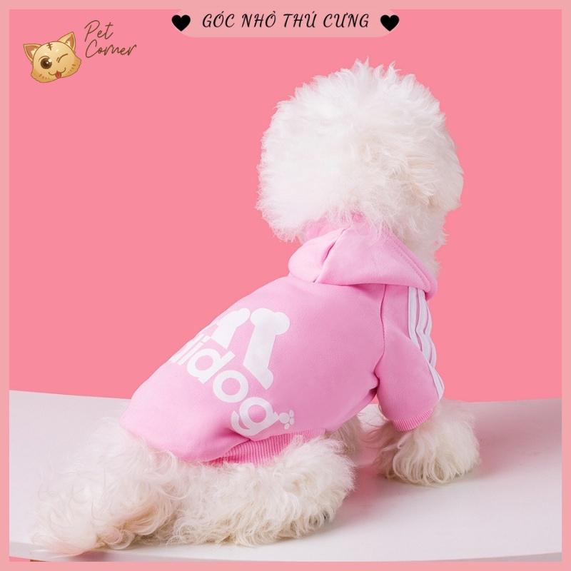 Áo nỉ Hoodie Adidog cho thú cưng, áo mùa đông cho chó mèo