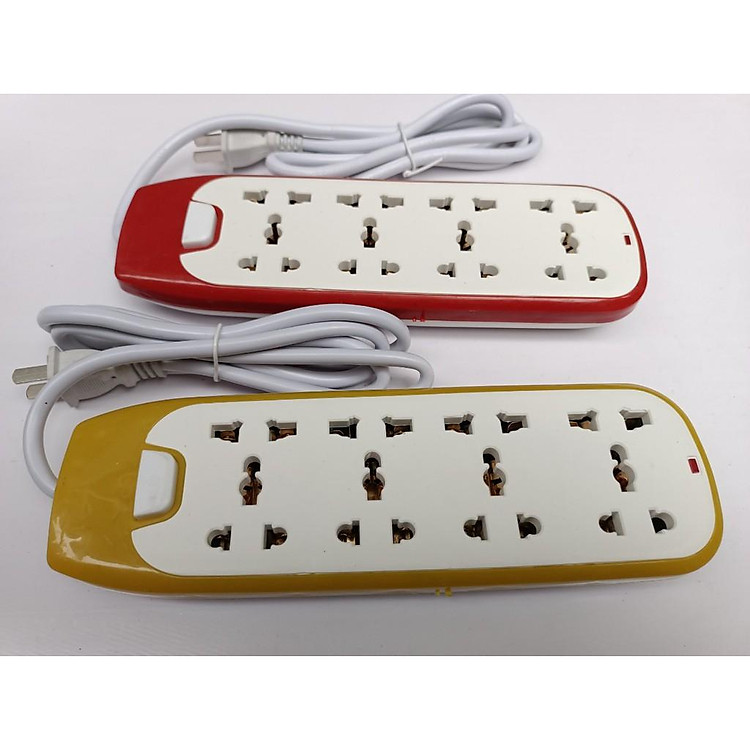 Ổ Cắm Điện 8 Ổ Cắm Thông Minh Chống Giật 2500W 10A Dây Dài 1.4m