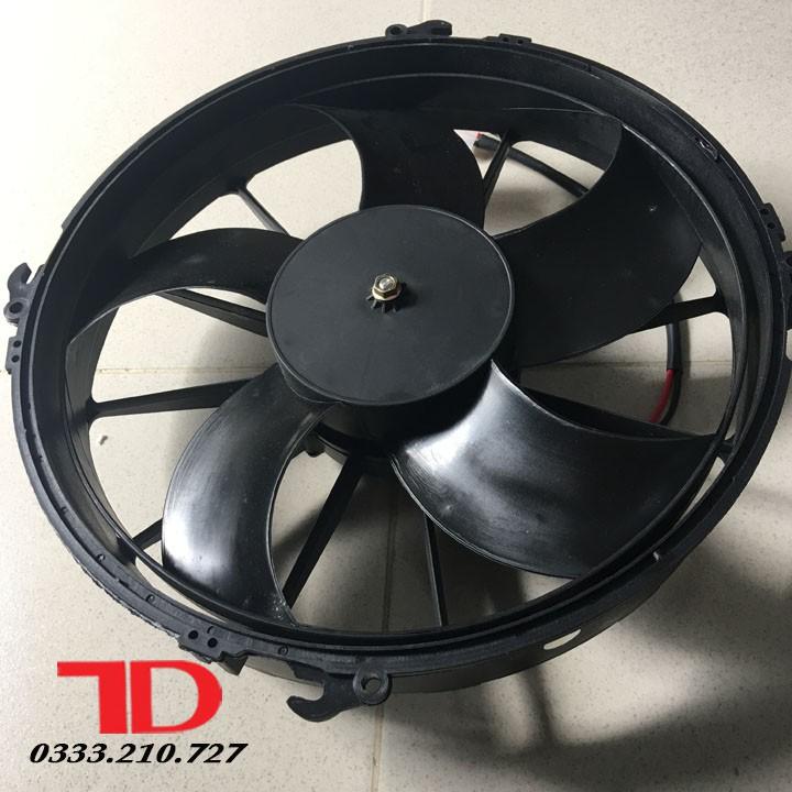 Quạt Dàn Nóng Xe Khách, quạt dàn nóng xe bus 13'' loại 24V - 120W cánh đẩy JKH261PH