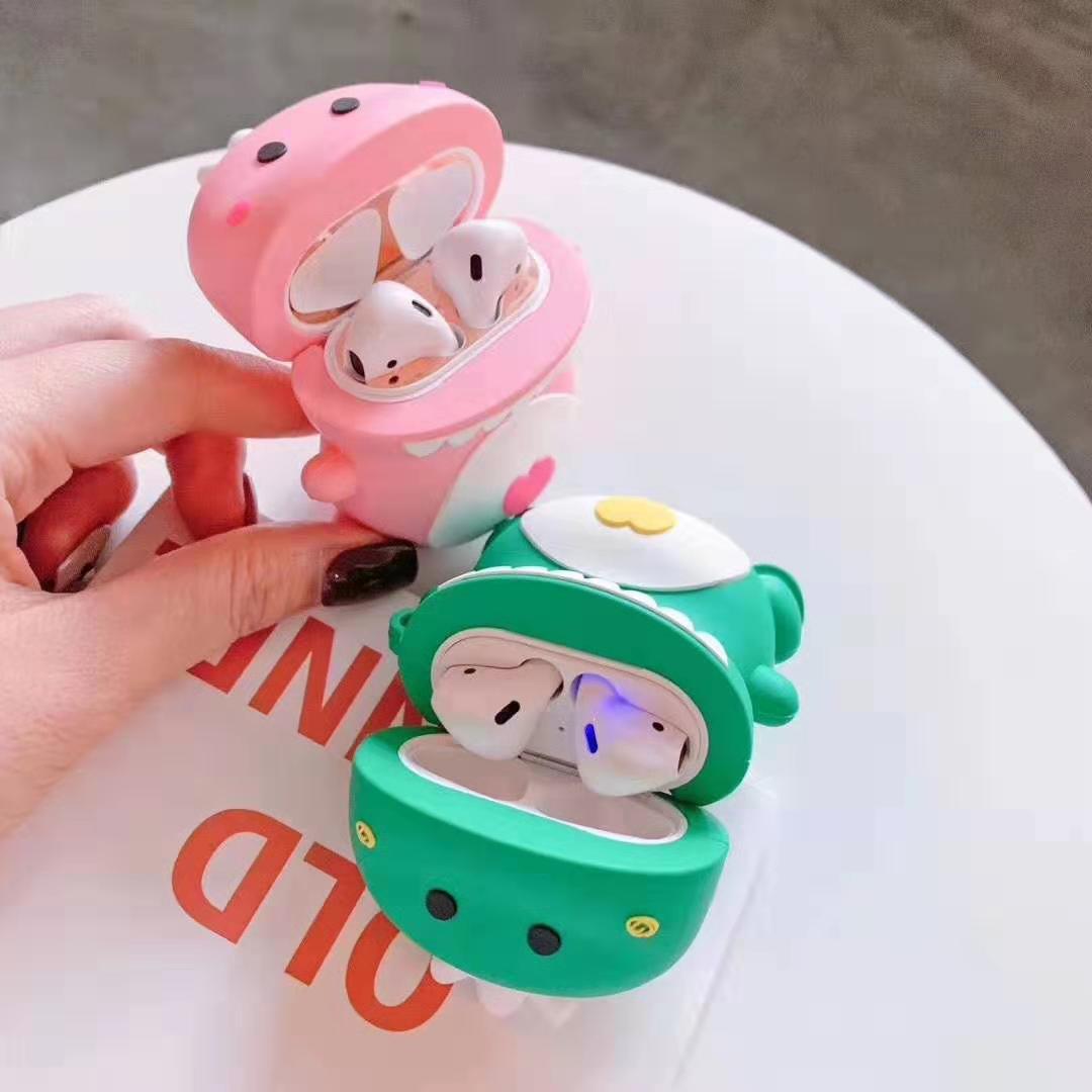 Bao Case Cho Airpods 1/ 2 Hình Chú Khủng Long Ham Ăn