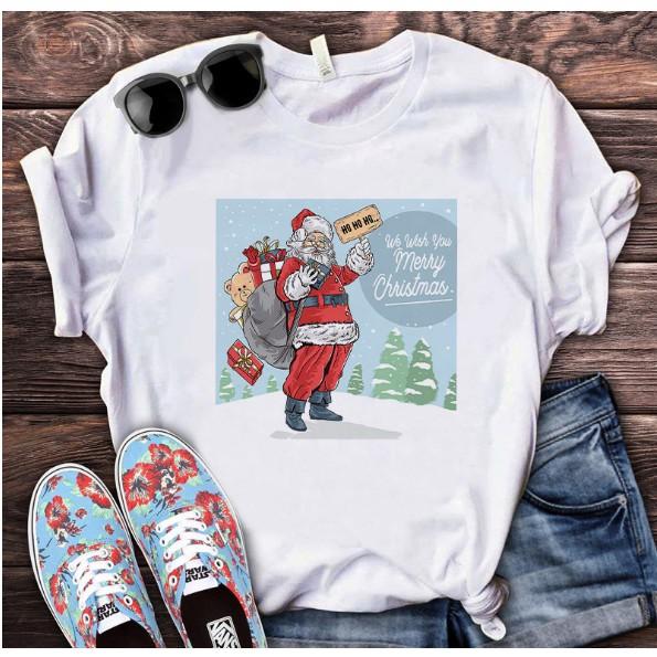ÁO Thun in hình Ông già Noel giáng sinh vui vẻ cực chất cá tính
