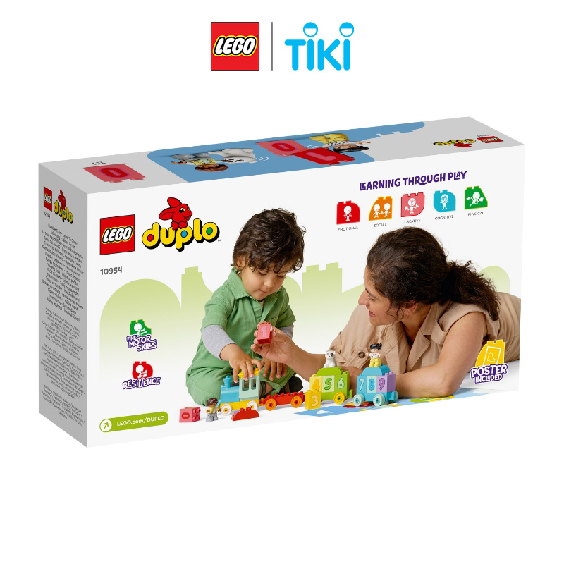 Đồ Chơi Lắp Ráp LEGO DUPLO Tàu Lửa Học Đếm Số 10954 (23 chi tiết)