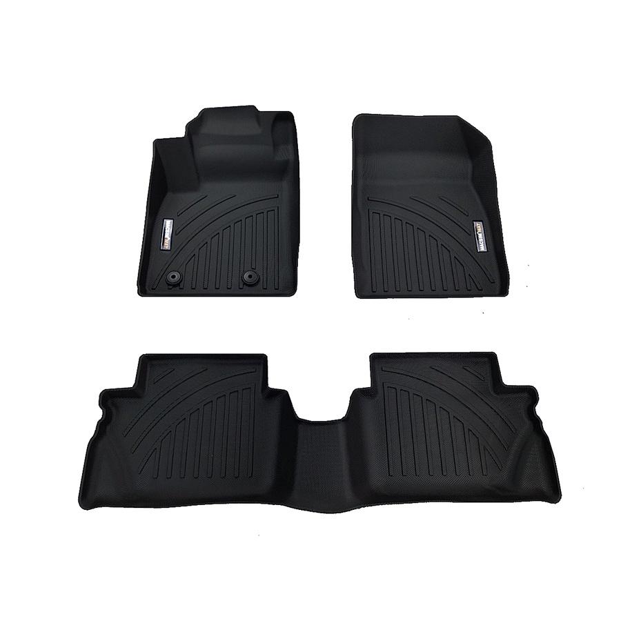 Thảm lót sàn ô tô Ford ecosport 2012 +Nhãn hiệu Macsim chất liệu nhựa TPV cao cấp màu đen, be
