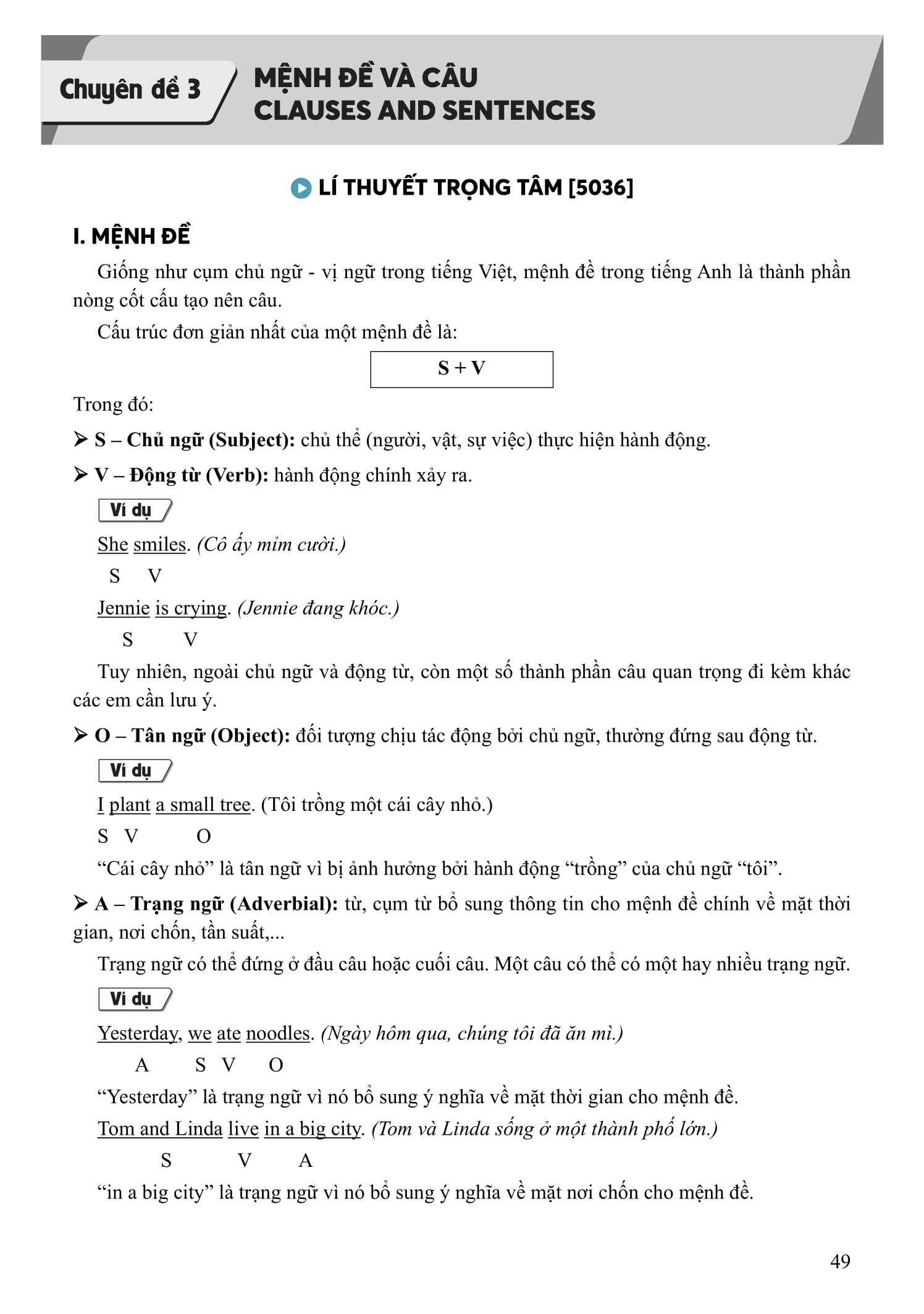 Sách - Tổng Ôn Tiếng Anh 9 - Tập 1 (Chương Trình SGK Mới)