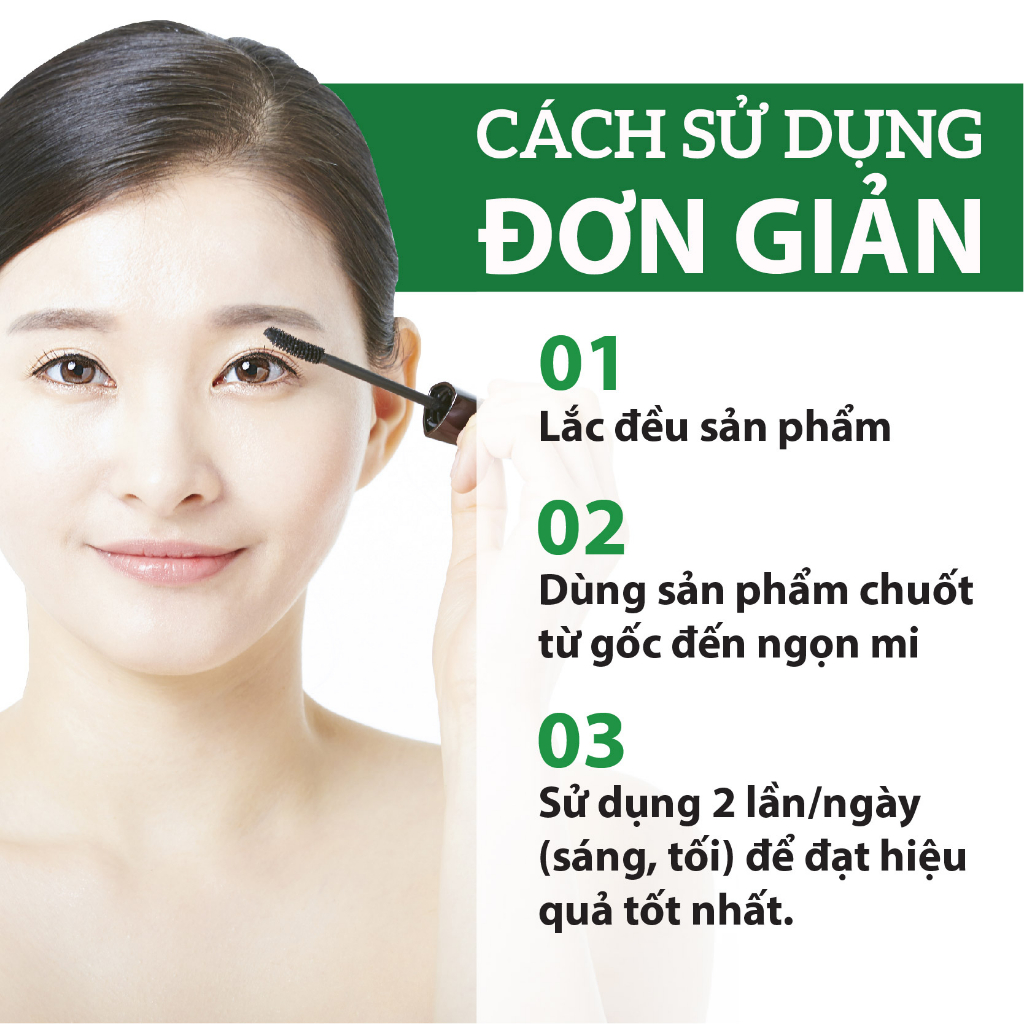 Mascara Dưỡng Mi Dầu Dừa Nguyên Chất Kích Thích Mi Mọc Dày & Dài Hơn MILAGANICS 5ml