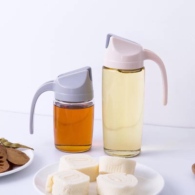 Bình đựng dầu ăn cao cấp có nắp đóng mở tự động 600/300ml