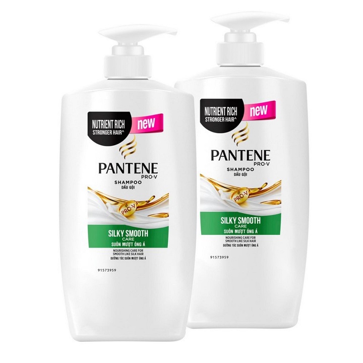 Combo 2 Dầu Gội Pantene Suôn Mượt Óng Ả 650g