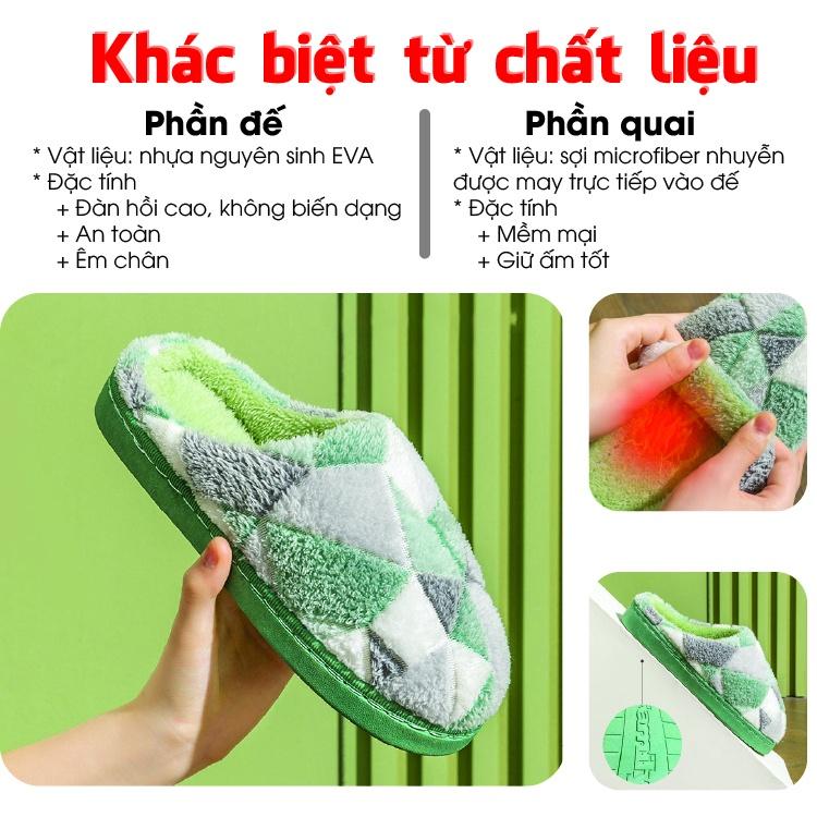 DÉP LÔNG UNISEX ULZZANG ĐẾ CAO SU CAO CẤP NHIỀU MÀU SANG TRỌNG,CỰC XINH