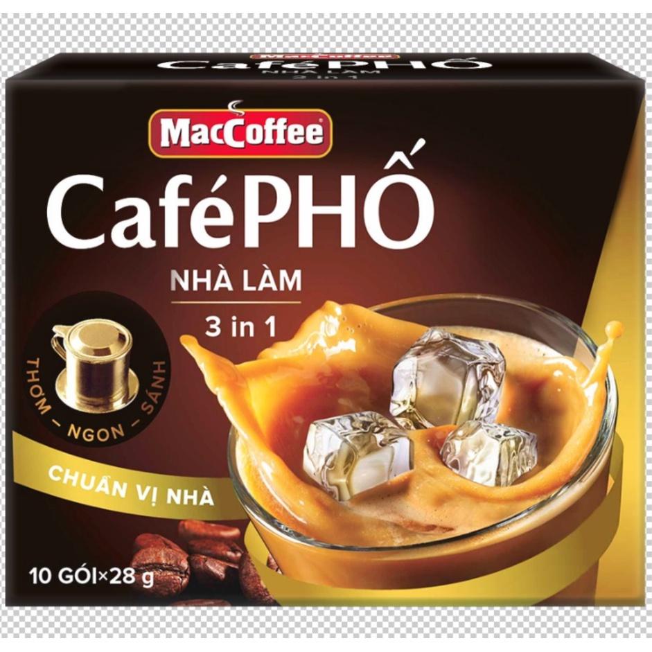 Combo 2 hộp Cà phê Phố Nhà làm - MacCoffee (hộp 10 gói x 28g)