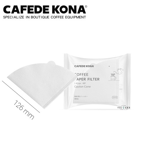 Giấy lọc cà phê V60 loại 40 tờ CAFE DE KONA Made in Japan