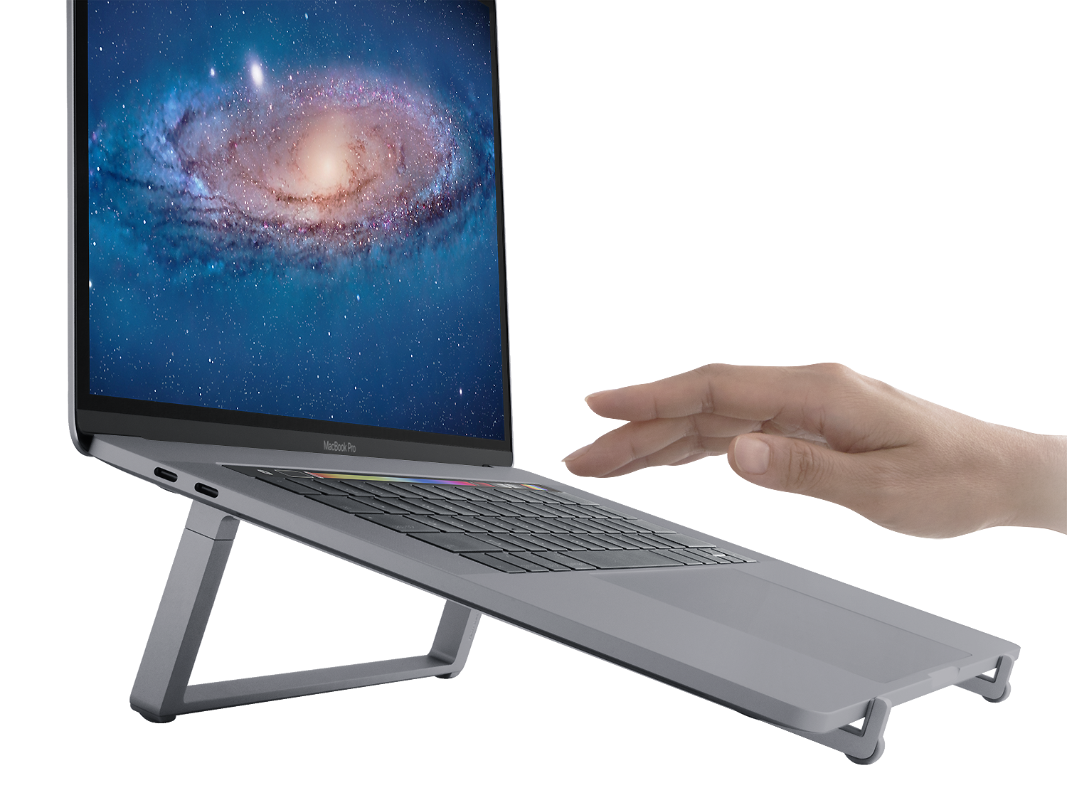 GIÁ ĐỠ TẢN NHIỆT RAIN DESIGN (USA) MBAR PRO FOLDABLE LAPTOP - Gray & Silver RD-10082-10083 HÀNG CHÍNH HÃNG