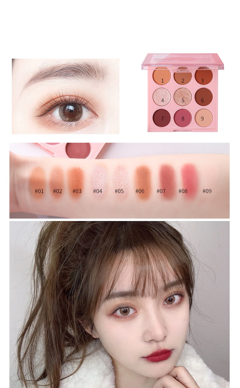 Bảng Phấn Mắt 9 Màu Make Up Studio Hai Lun Li Ren