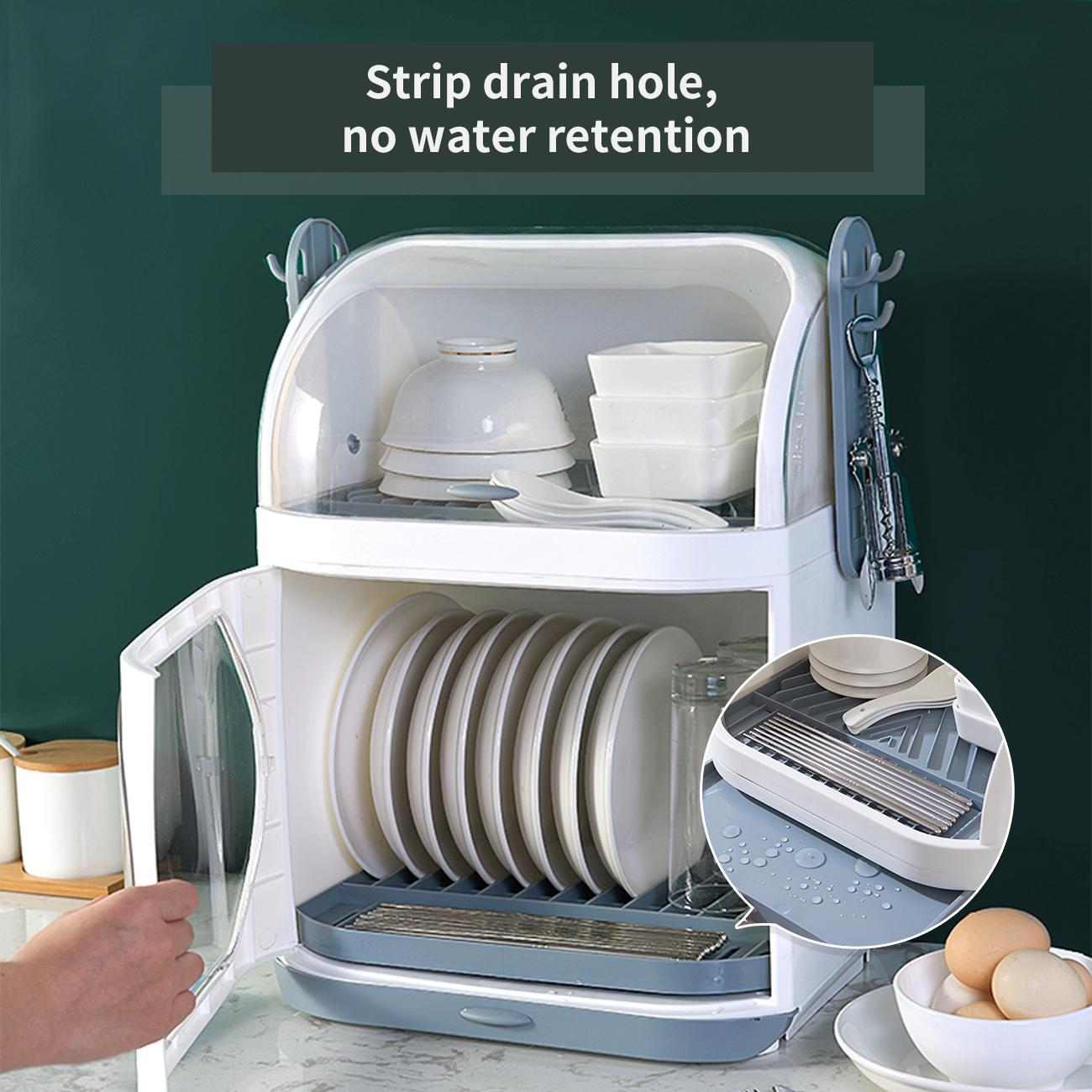 Hộp Nhựa Đựng Úp Ráo Chén Bát Có Nắp Đậy Tiện Dụng