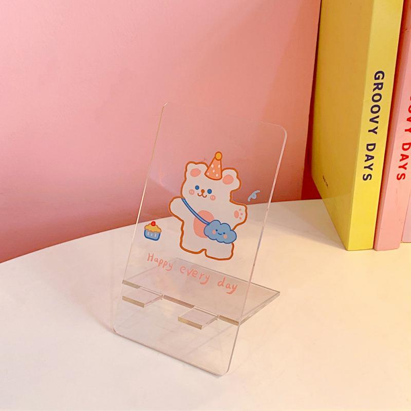 1 Giá Đỡ Điện Thoại Để Bàn Bằng Acrylic Trong Suốt