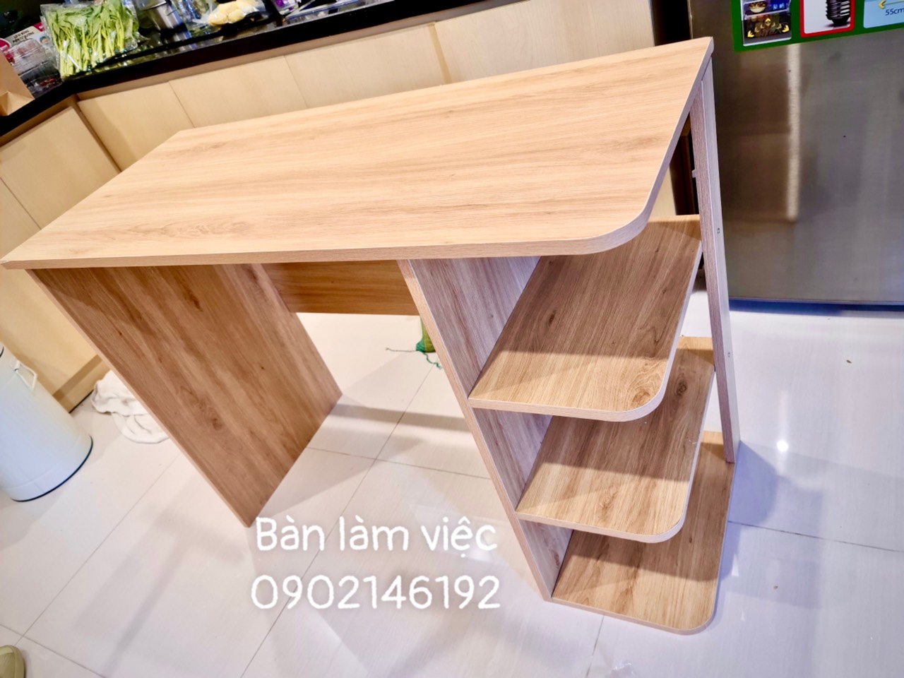 Bàn làm việc kết hợp kệ sách