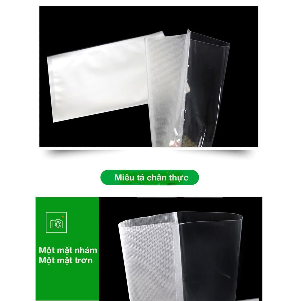 Túi hút chân không thực phẩm túi một mặt nhám, sần rộng 25cm dài 30 cm cho mọi máy hút chân không