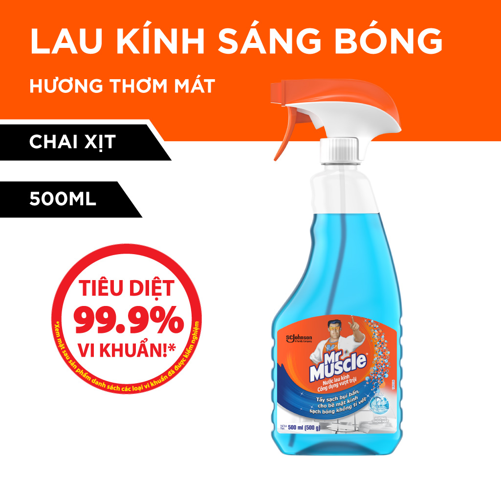 Nước Lau Kính  Mr Muscle  Siêu Nhanh 500ml