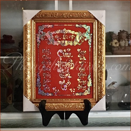 Bài vị Cửu Huyền Thất Tổ XOẮN ỐC cao 48 cm
