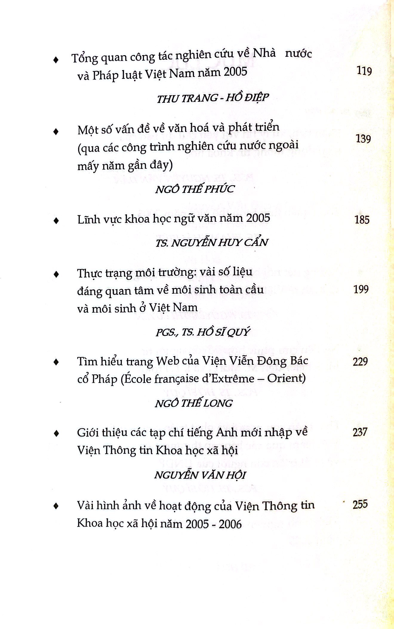 Niên Giám Thông Tin Khoa Học Xã Hội- Số 1